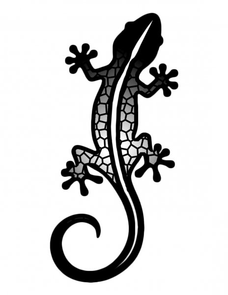 Тату ящерица