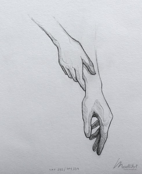 Запястье рисунок карандашом