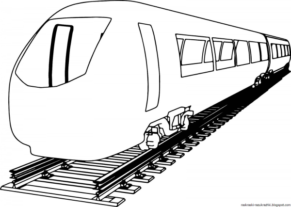 Раскраска электричка