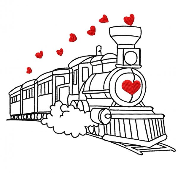 Нарисовать поезд