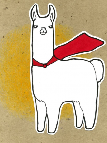 Лама мультяшная
