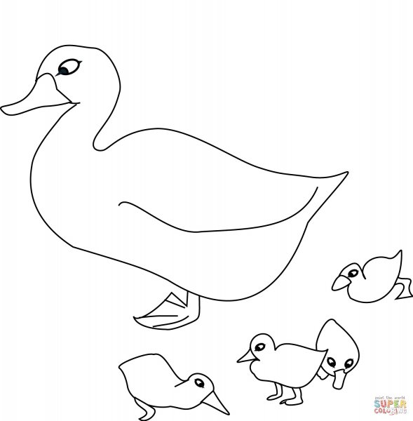 Утка рисование