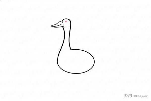 Рисование гуся