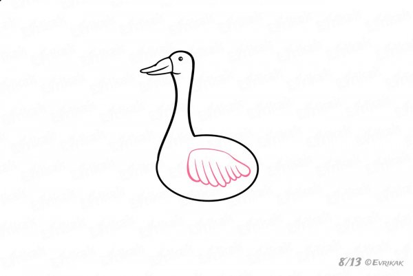 Рисунки гуся для срисовки
