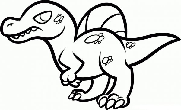 Раскраска динозавра Спинозавра
