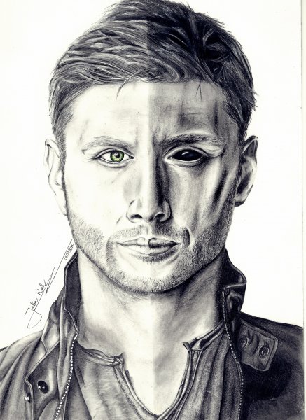 Дин Винчестер рисунок