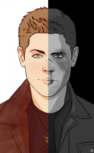 Дин Винчестер рисунок