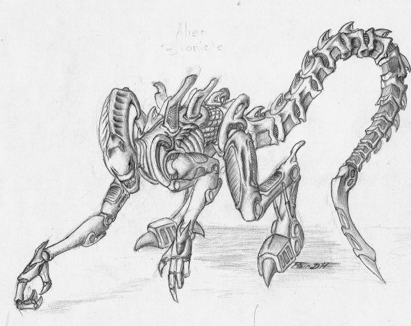 Ксеноморф раскраска