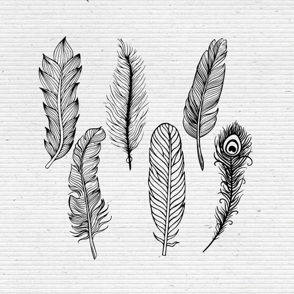 Перо эскиз Минимализм