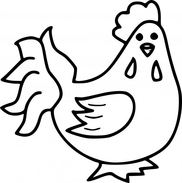 Курица рисунок