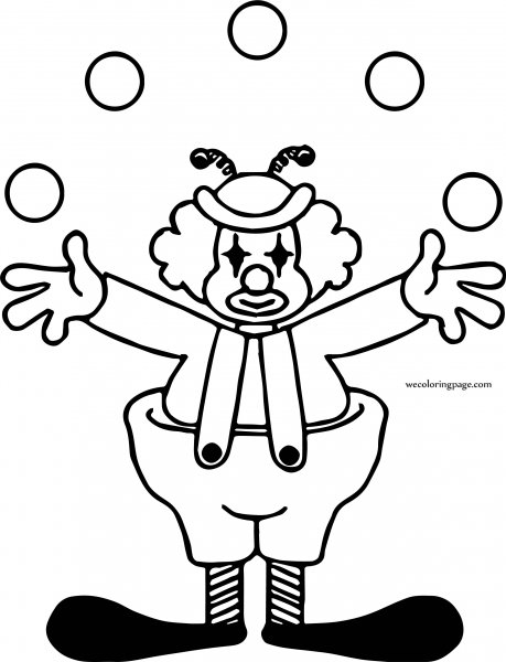 Клоун пошаговое рисование