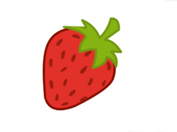 Клубника рисунок карандашом