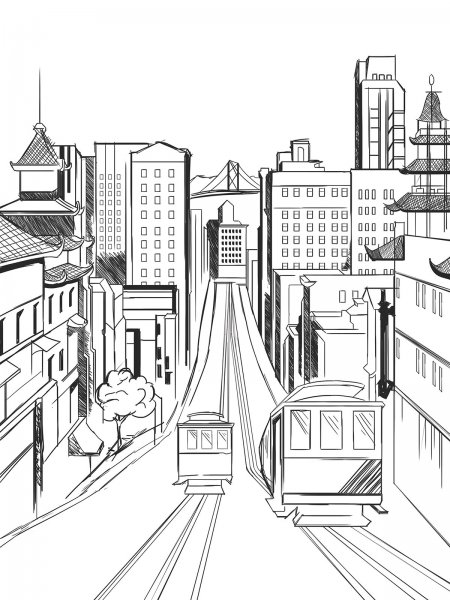 Эскиз города