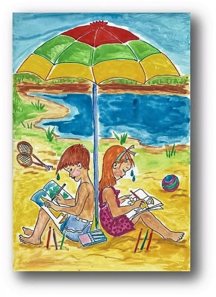 Летний рисунок для детей