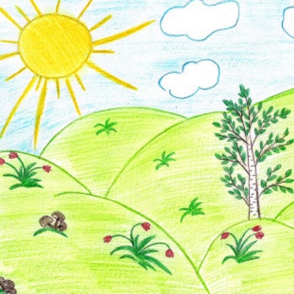 Детские рисунки природы