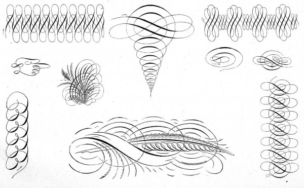 Рисунки для каллиграфического рисования