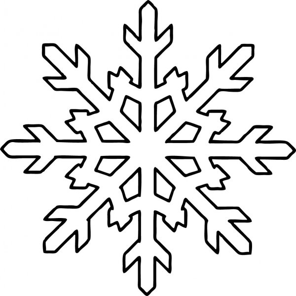 Новогодние снежинки трафареты
