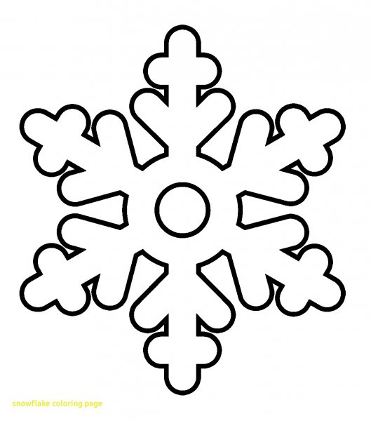 Снежинка раскраска простая