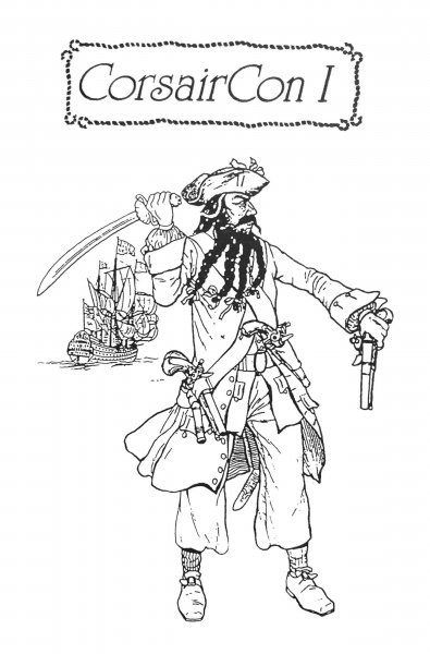 Пират раскраска для малышей