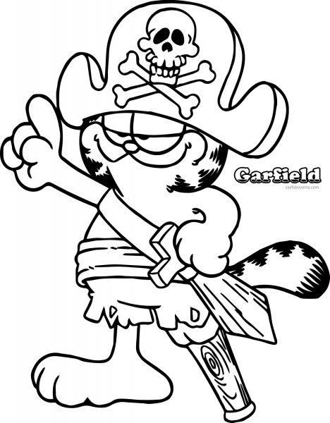 Пиратский корабль раскраска