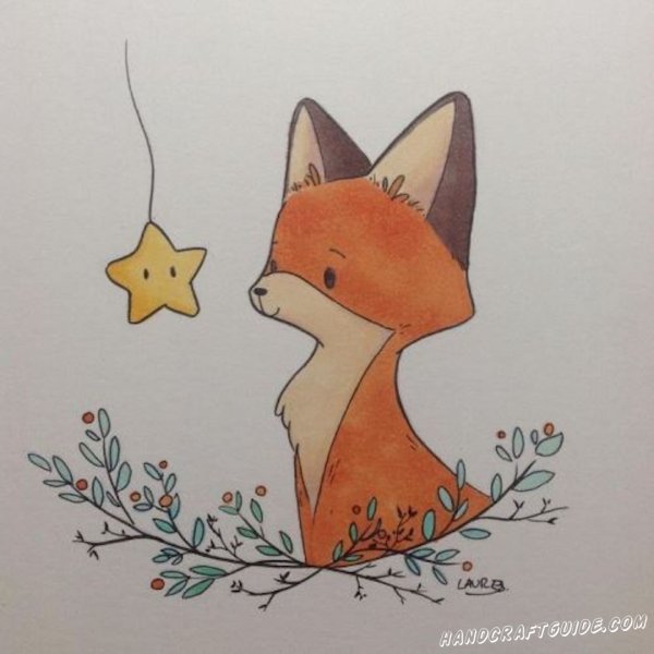 Рисунки для срисовки лиса