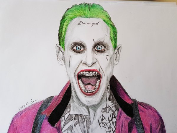 Портрет Джокера отряд самоубийц