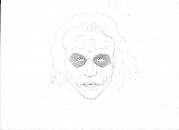 Поэтапное рисование Джокера