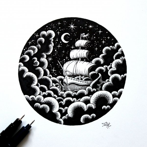 Красивые рисунки лайнером