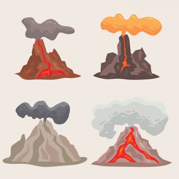 Стилизованный вулкан