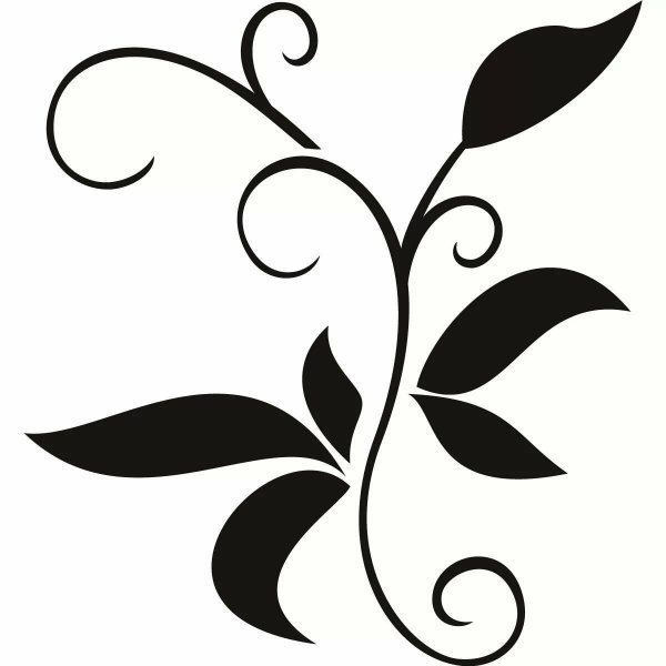 Растительные трафареты для декора