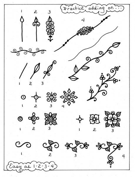 Узоры для рисования хной для начинающих