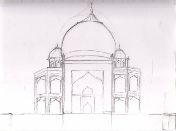 Архитектурные здания рисунки легкие