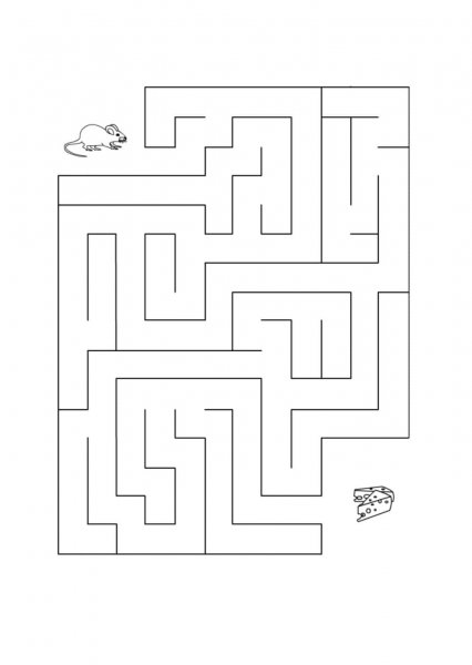Лабиринт легкий для детей