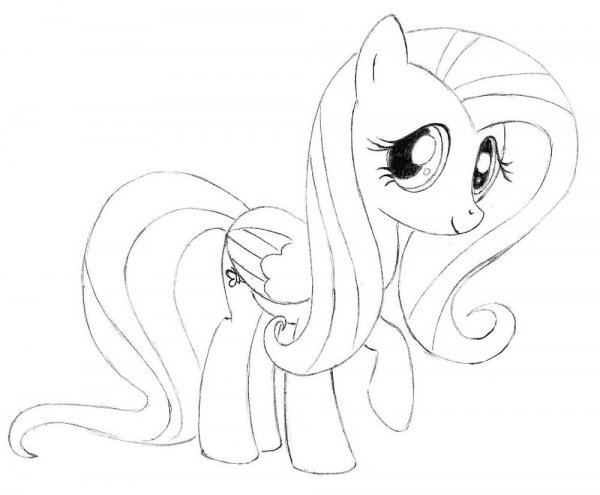Рисовать пони Флаттершай