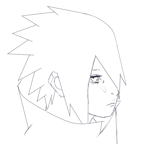 Саске рисунок