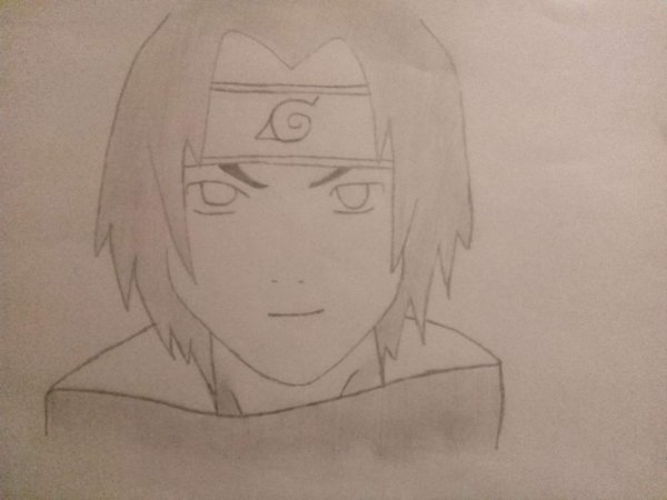 Рисунки карандашом саски из Наруто