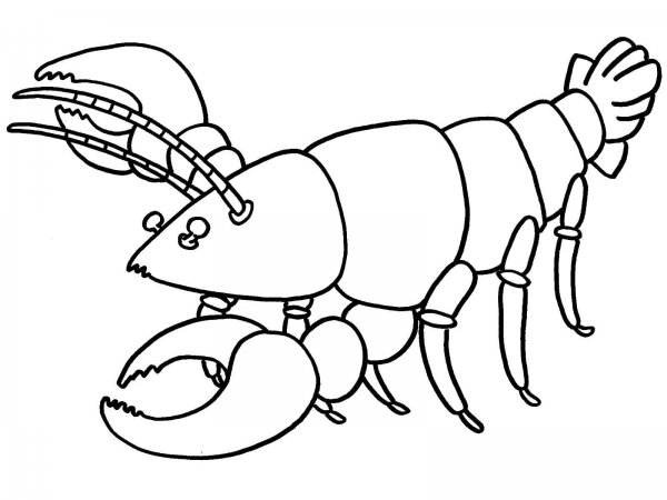 Омар раскраска