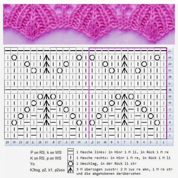Узоры Хитоми Шида со схемами