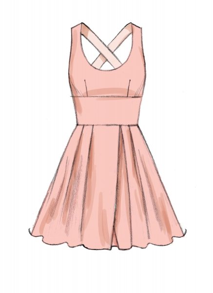 Фасоны платьев для рисования