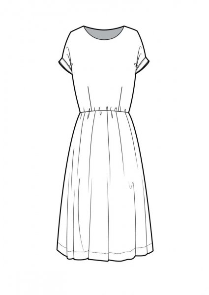 Нарисовать платье