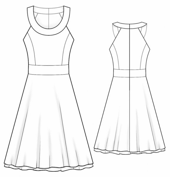 Платья для рисования