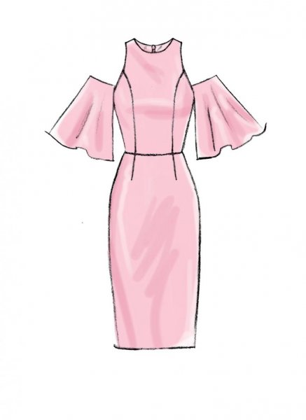 Платья зарисовать