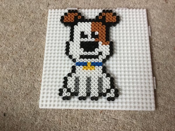 Собака из термомозаики