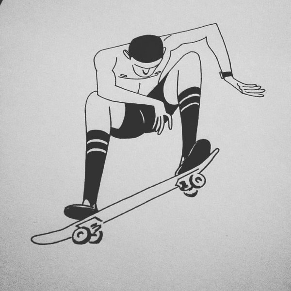 Крутые рисунки на скейте