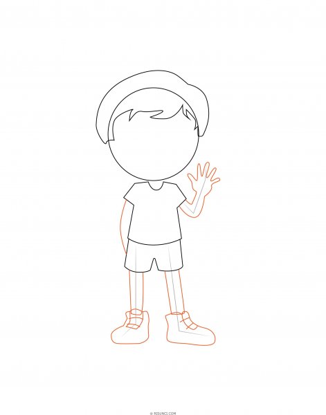 Человек раскраска для детей