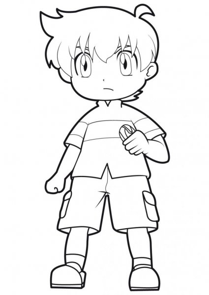 Раскраска маленькая девочка