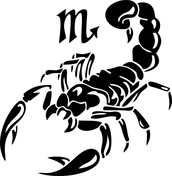 Скорпион наклейка на машину