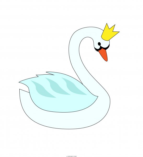 Лебедь для дошкольников
