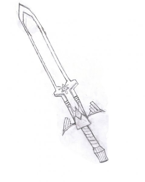 Меч раскраска