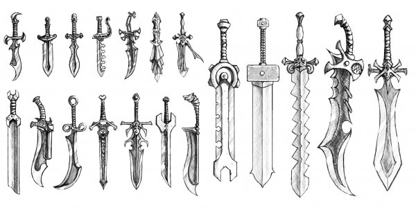 Скетчи холодного оружия